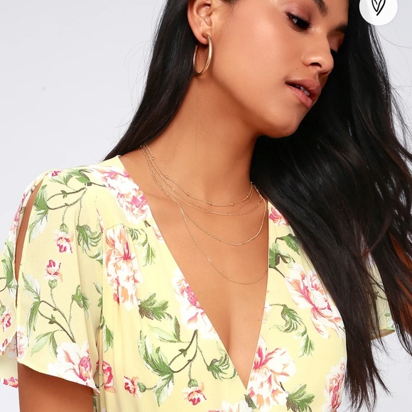 Lulus sense of wonder wrap dress - Picture 4 of 6